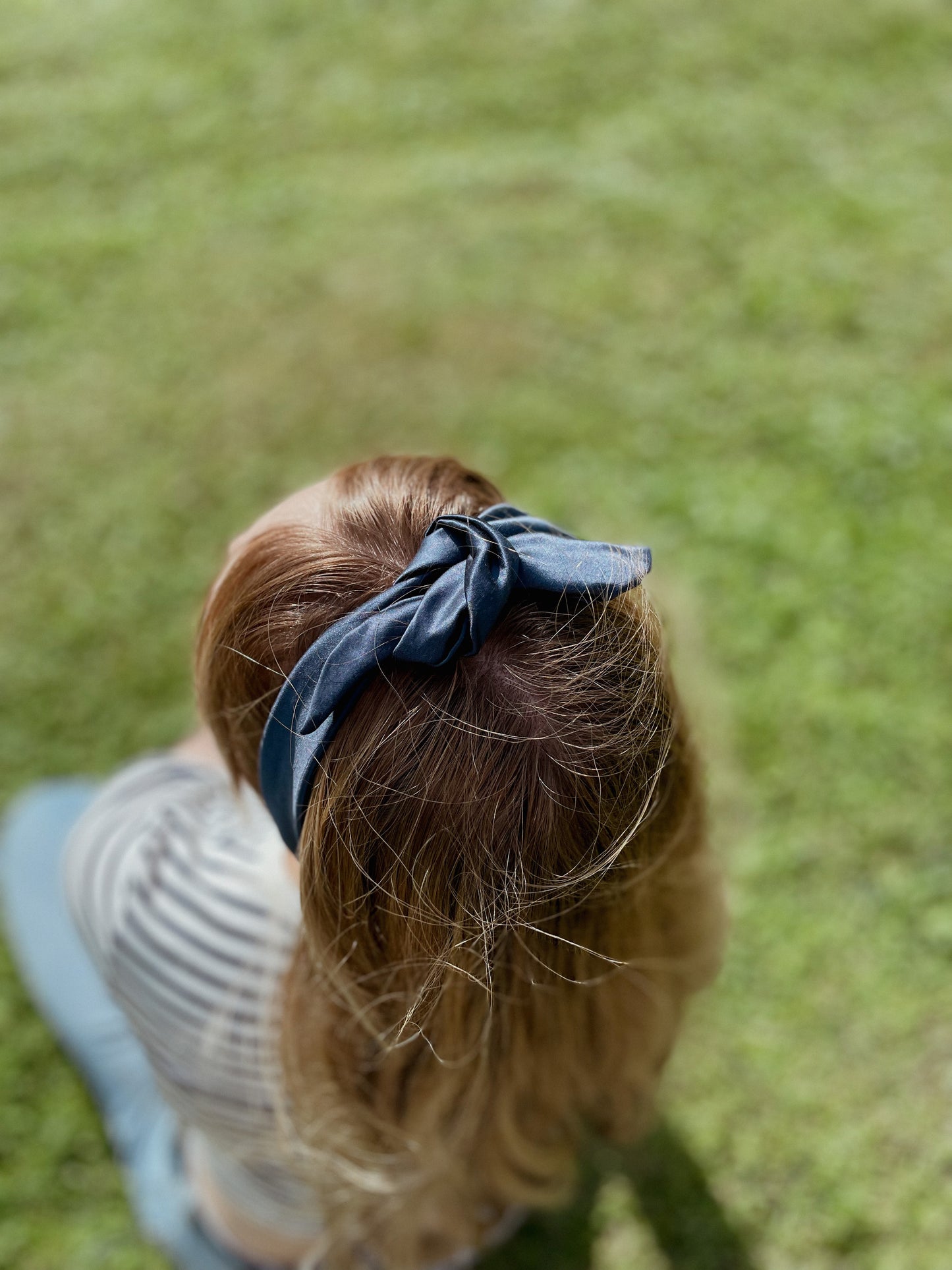 Silk scarf headband