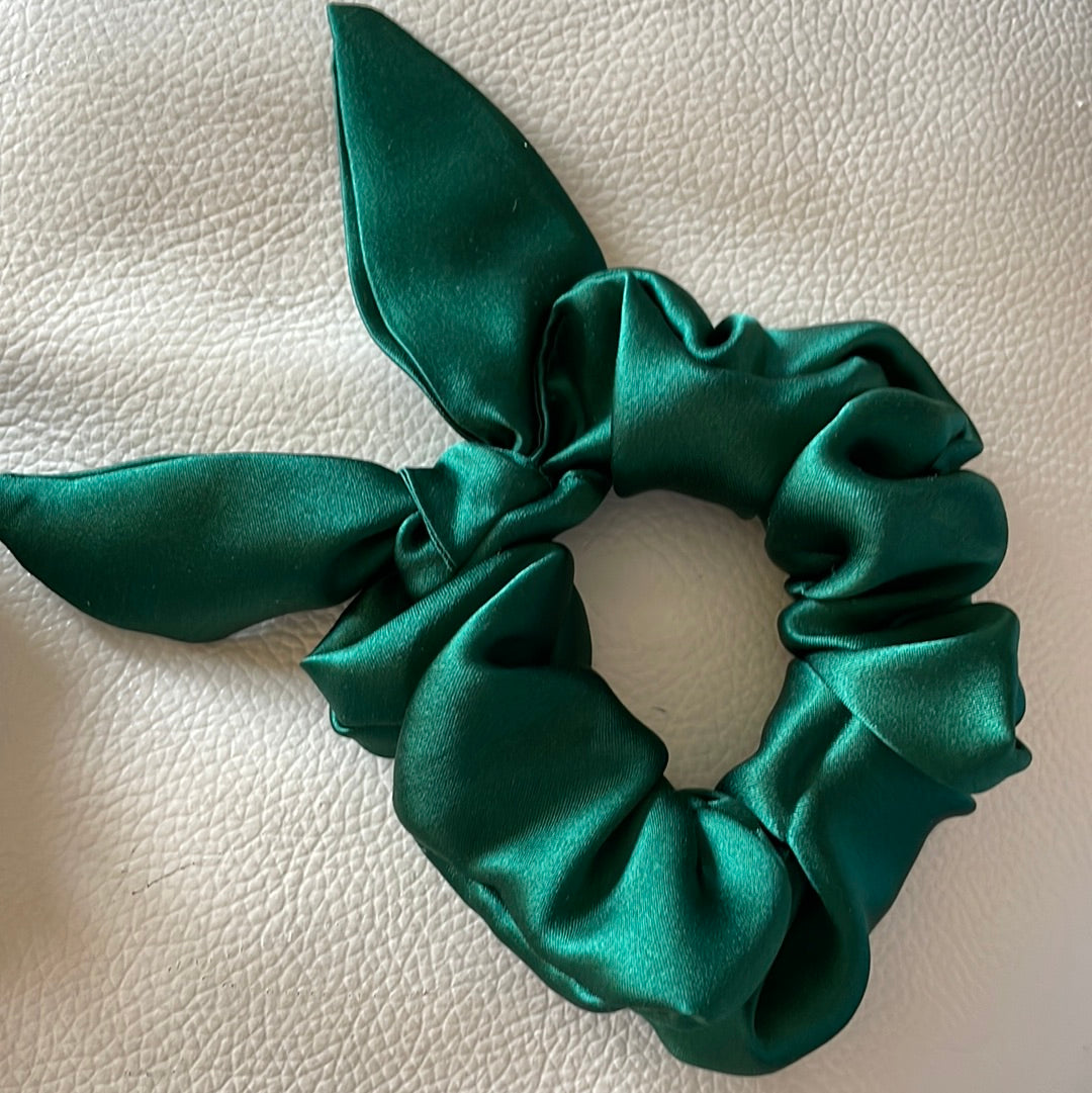 Bunny silk scrunchie